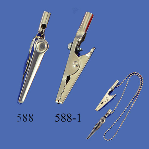 Alligator clip with or without screw