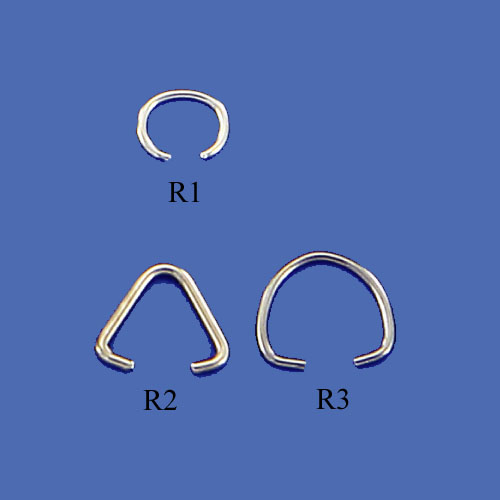 Circle and Triangle Jump Ring (Rounded top)