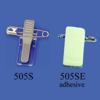 Clip pin attachments with adhesive