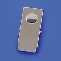 Plain metal id clip