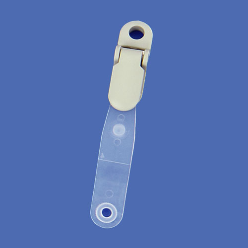 Plastic id suspender clips with strap