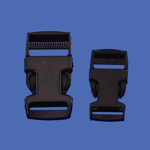 Side release plastic buckles