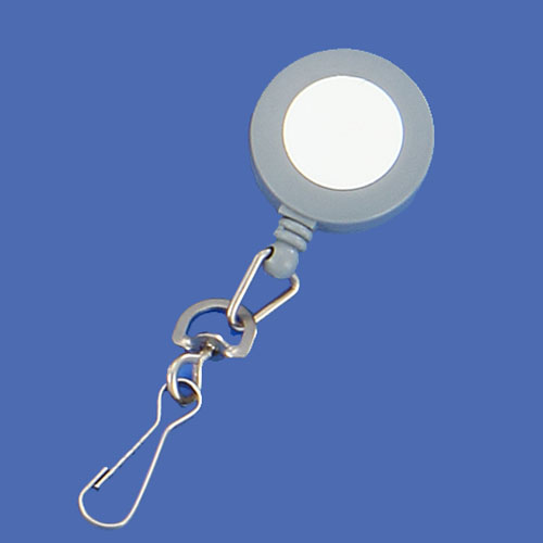 Standard badge reel with swivel hook