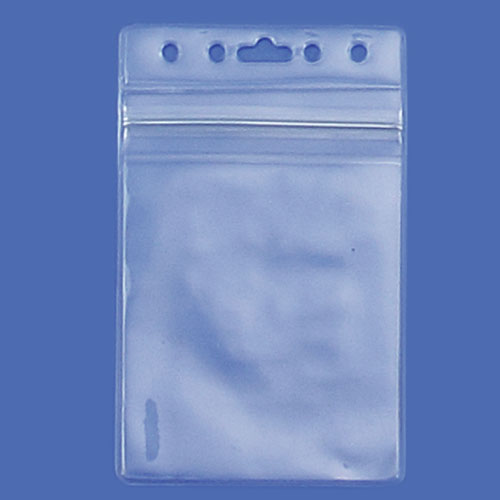 Zip-Loc Clear Vinyl badge Holder (Vertical)